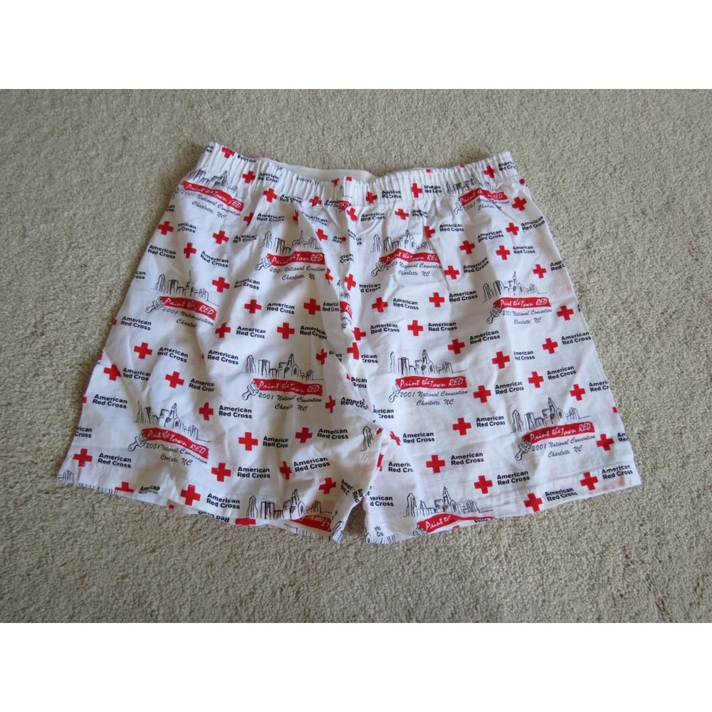 American Red Cross 2001 Paint the Town Red Charlotte Convention Shorts XL